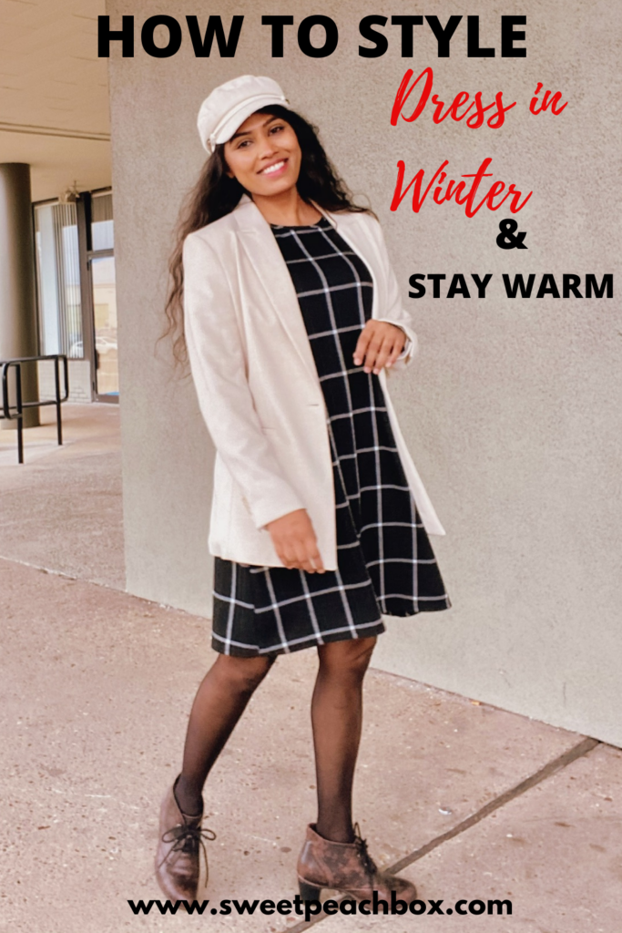 How to style a dress in winter and stay warm