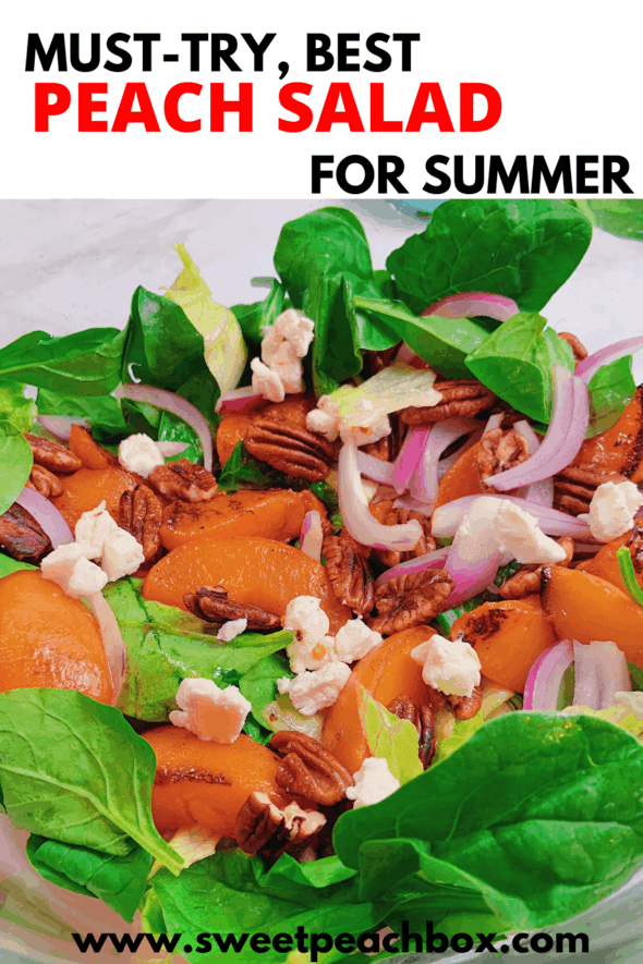 easy summer peach salad recipe