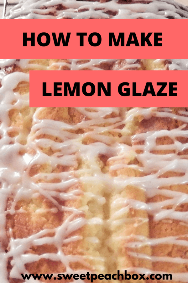 how to make lemon glaze